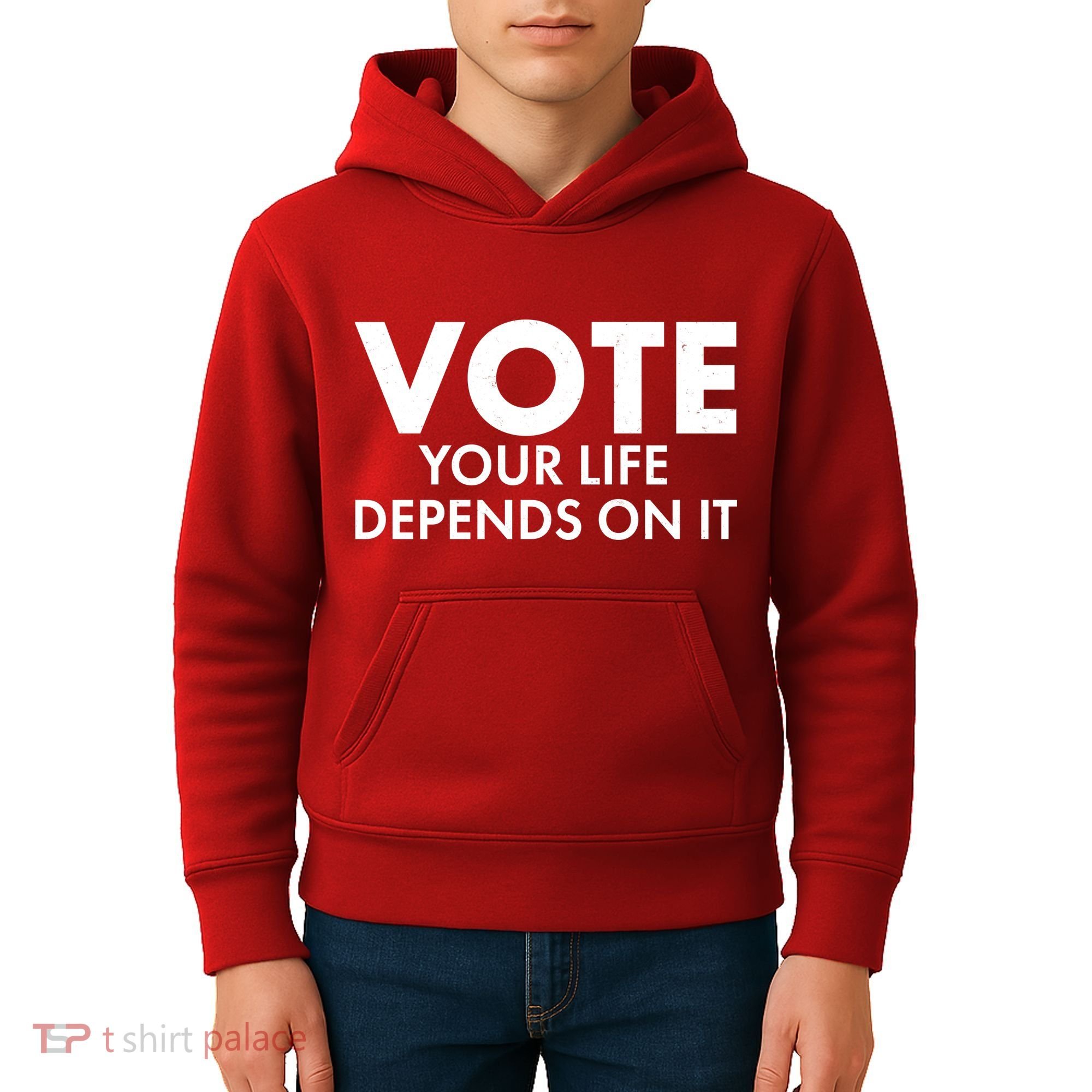 VOTE Your Life Depends On it Kids Hoodie