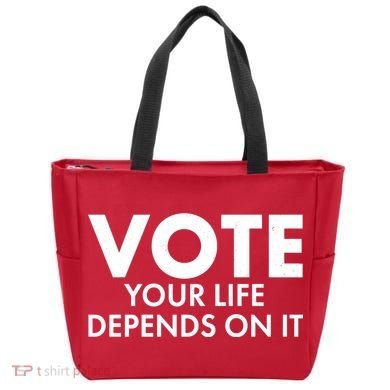 VOTE Your Life Depends On it Tote Bag