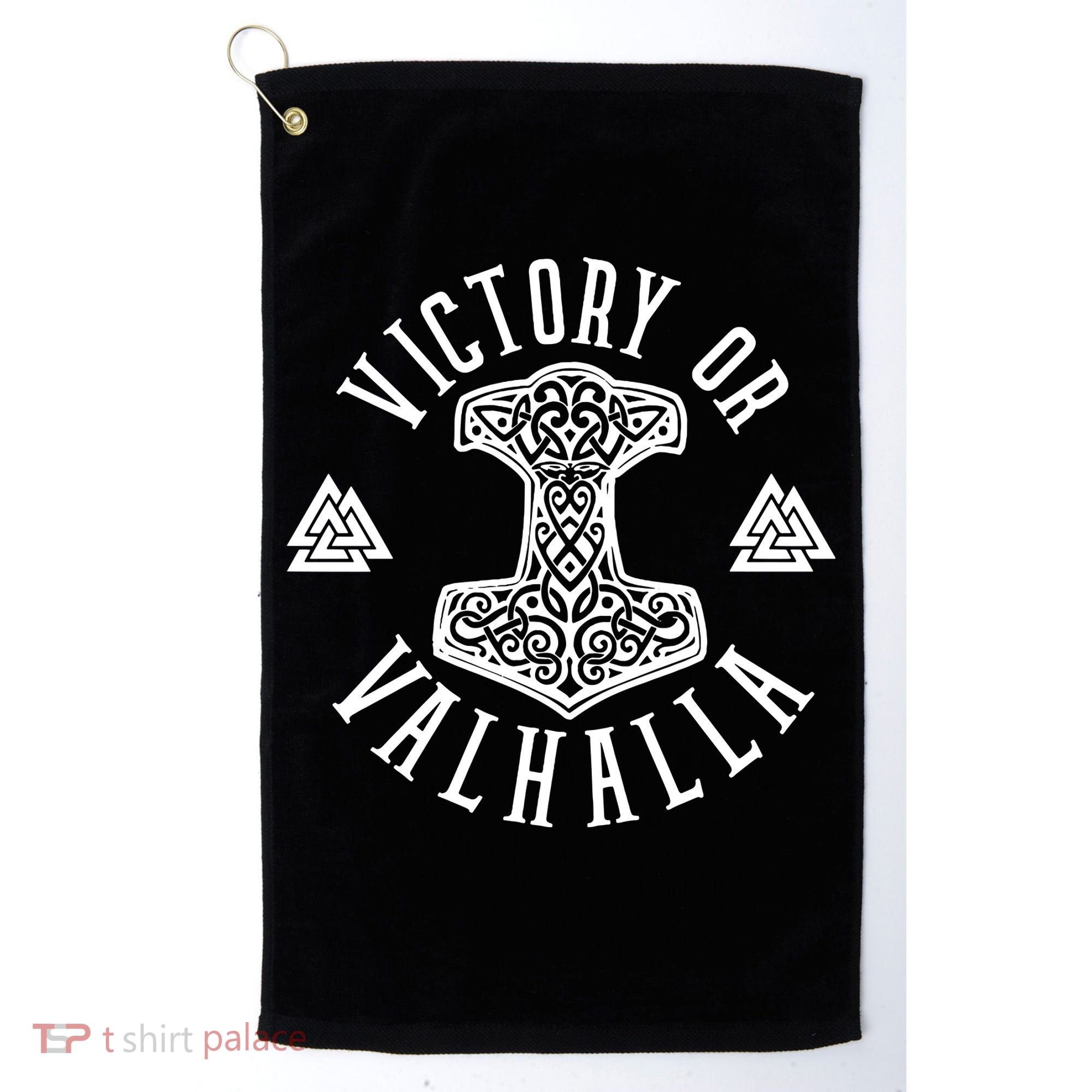 Victory Or Valhalla 1776 Golf Towel