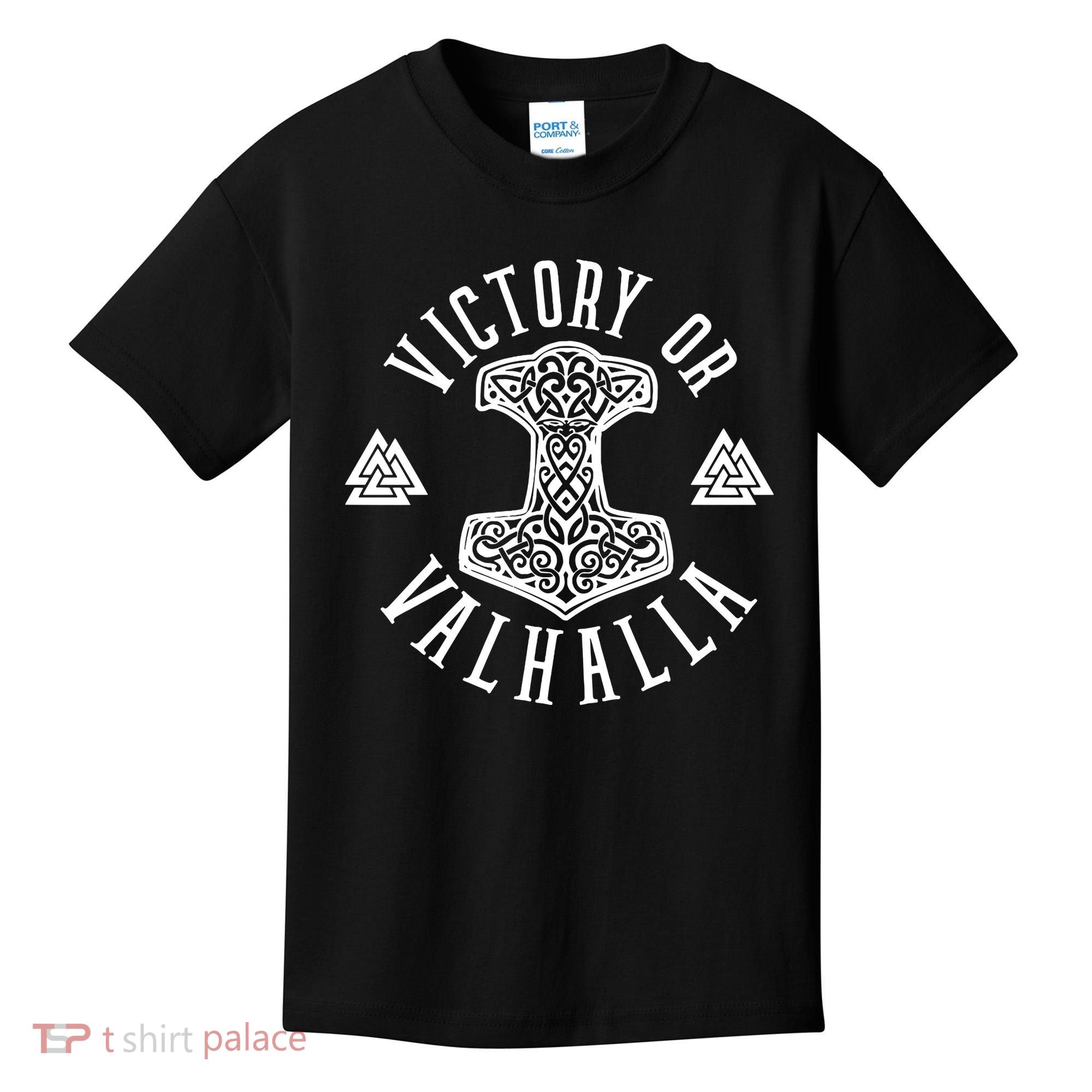 Victory Or Valhalla 1776 Kids T-Shirt