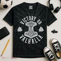 Victory Or Valhalla 1776 Kids Tie-Dye T-Shirt thumb 2