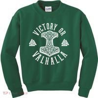 Victory Or Valhalla 1776 Kids Sweatshirt thumb 0