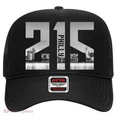 Vintage Philadelphia 215 Area Code Skyline Hat