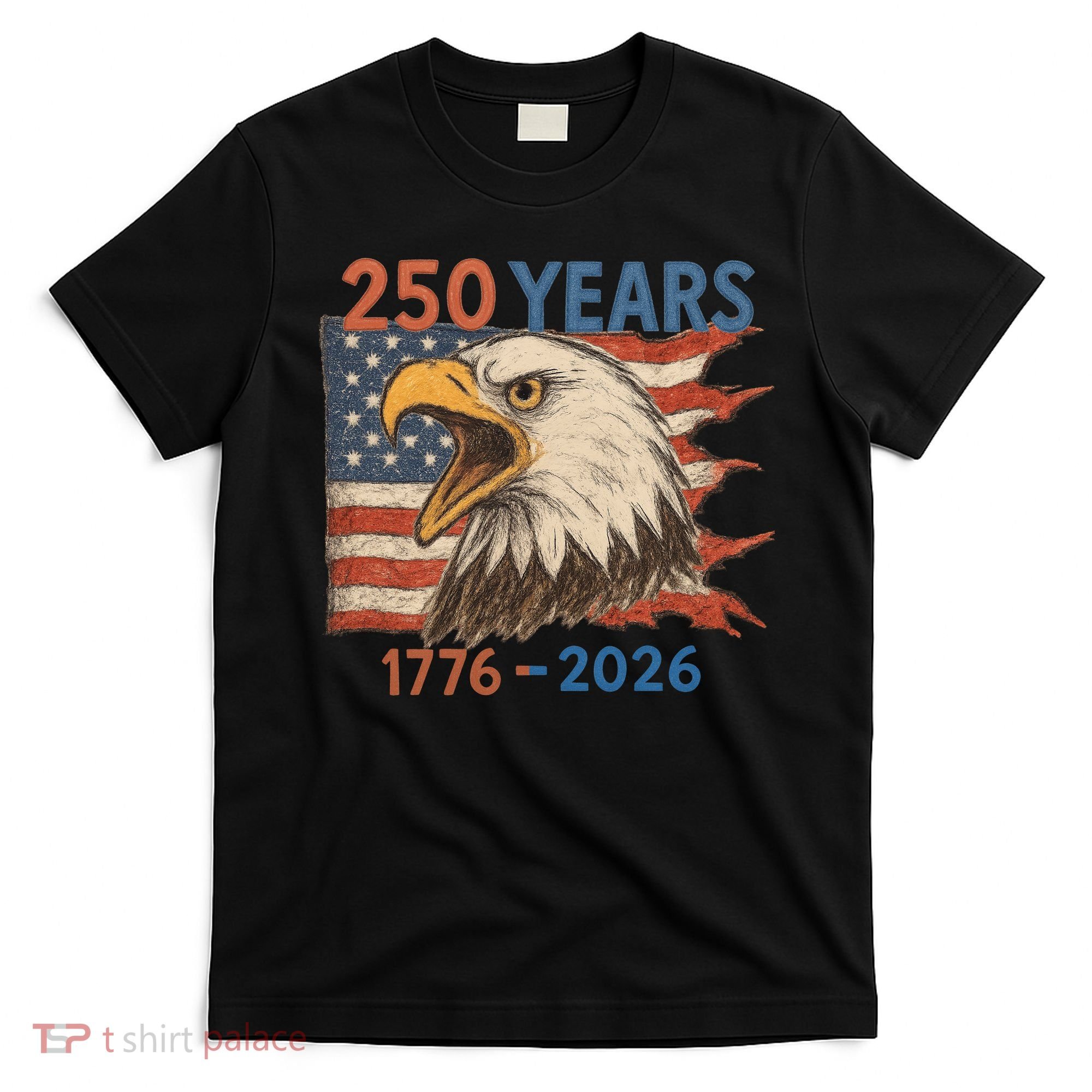 Vintage Patriotic 250th Anniversary America 1776-2026 T-Shirt