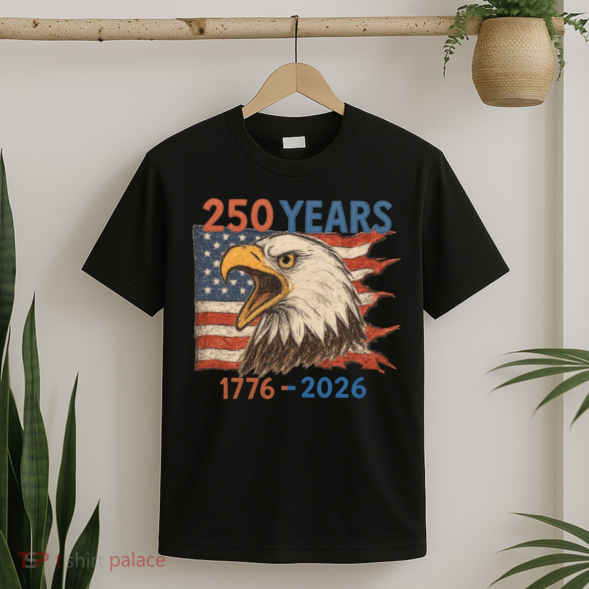 Vintage Patriotic 250th Anniversary America 1776-2026 T-Shirt