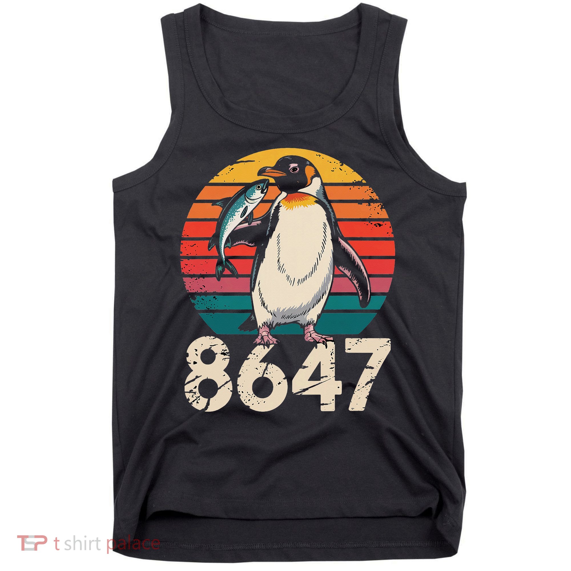 Vintage Penguin 86 47 Protest - 8647 Penguin Anti Trump Tank Top