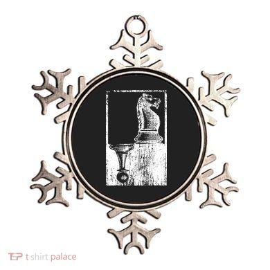 Vintage Pawn And Knight Shadow Chess Ornament