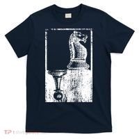 Vintage Pawn And Knight Shadow Chess T-Shirt thumb 0
