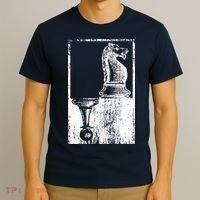 Vintage Pawn And Knight Shadow Chess T-Shirt thumb 3