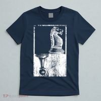 Vintage Pawn And Knight Shadow Chess T-Shirt thumb 5