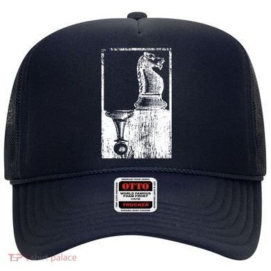 Vintage Pawn And Knight Shadow Chess Hat