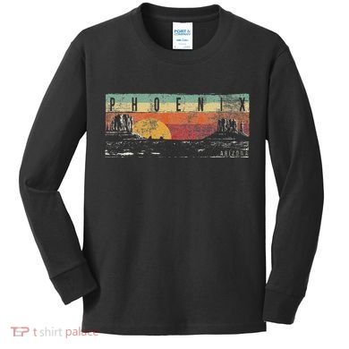 Vintage Phoenix Arizona Phoenix Az Kids Long Sleeve Shirt