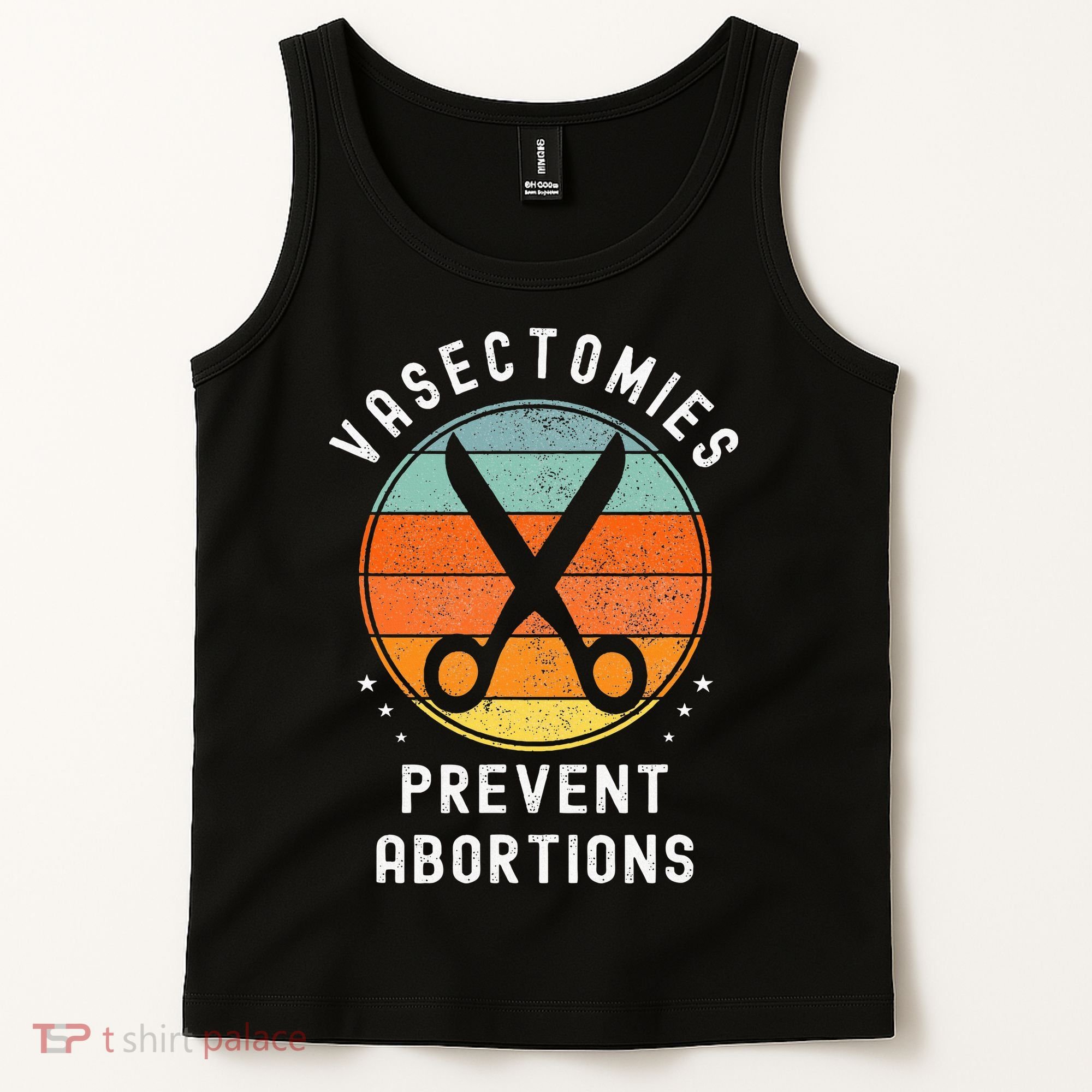 Vasectomies Prevent Abortions Retro Funny Novelty Tank Top