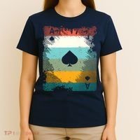 Vintage Poker Ace Of Spades Retro Cards T-Shirt thumb 4