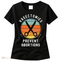 Vasectomies Prevent Abortions Retro Pro Choice Funny Novelty Women's T-Shirt thumb 0