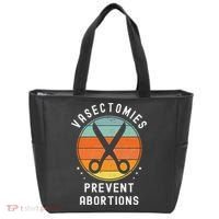 Vasectomies Prevent Abortions Retro Pro Choice Funny Novelty Tote Bag thumb 0