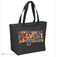 Vasectomies Prevent Abortions 's Pro Choice Feminist Tote Bag thumb 2
