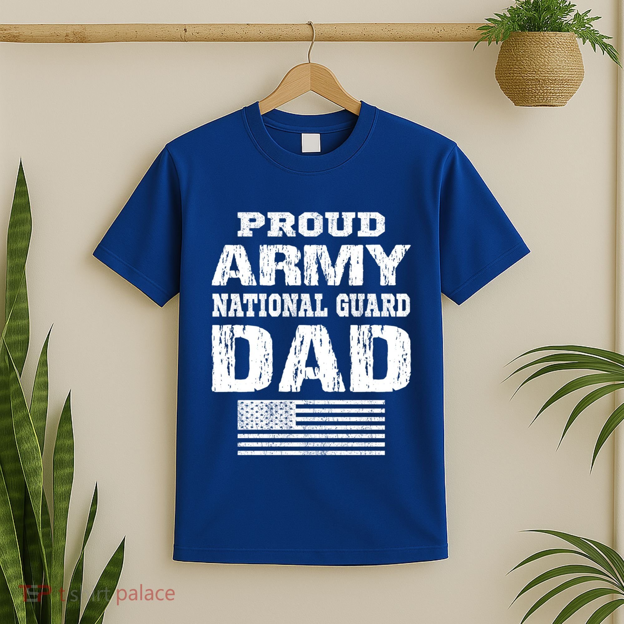 Vintage Proud Army National Guard Dad U S Military Gift T-Shirt