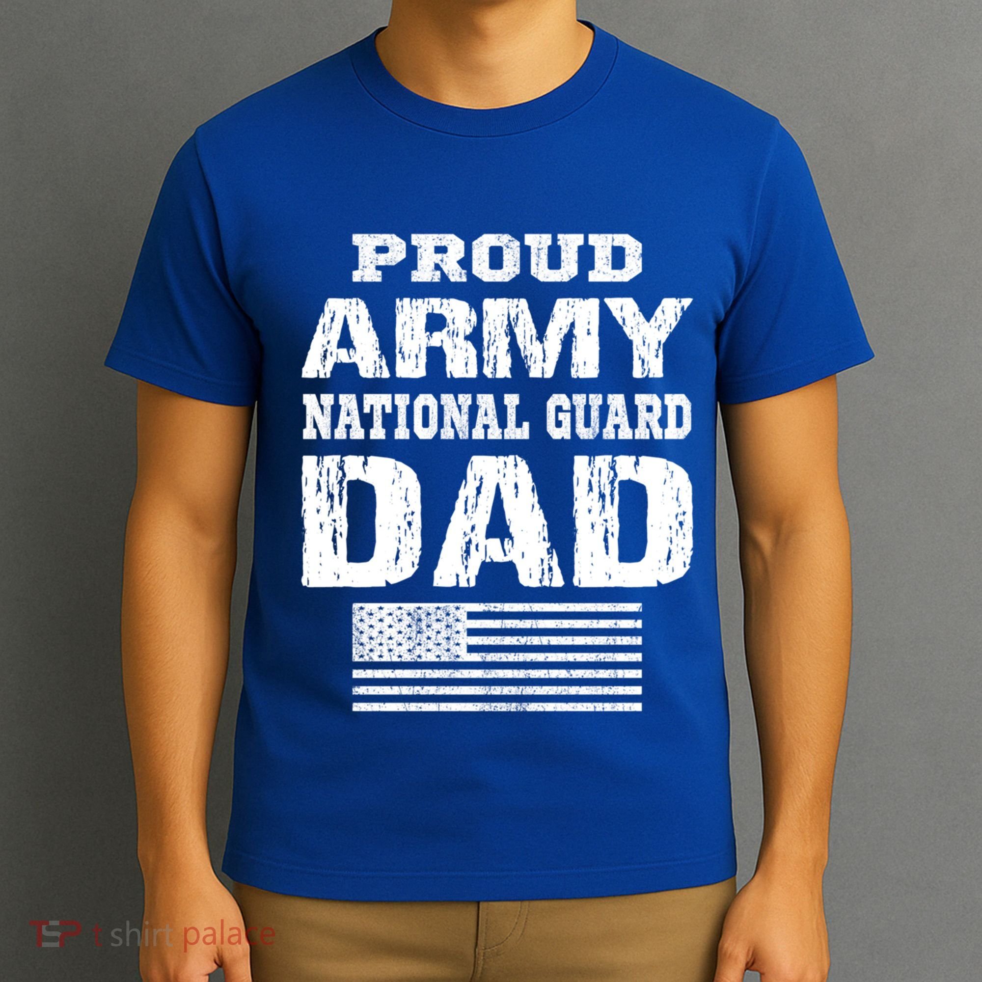 Vintage Proud Army National Guard Dad U S Military Gift T-Shirt