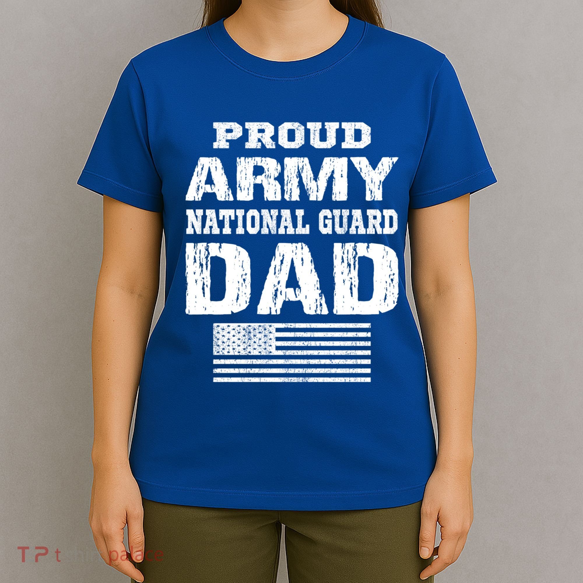 Vintage Proud Army National Guard Dad U S Military Gift T-Shirt