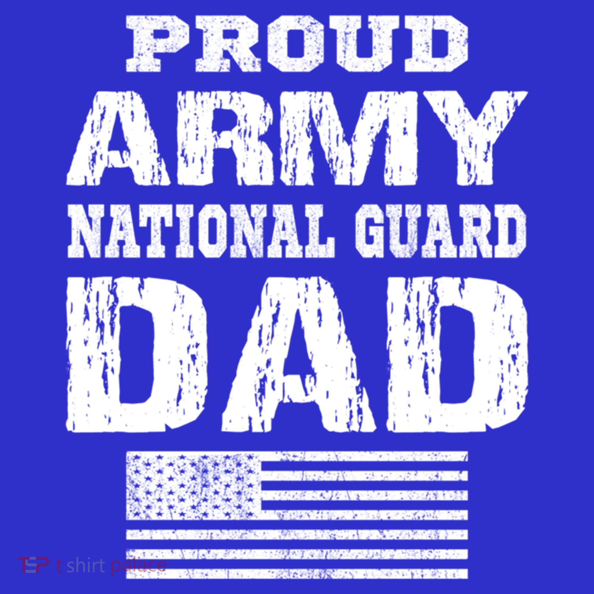 Vintage Proud Army National Guard Dad U S Military Gift T-Shirt