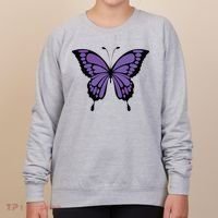 Vibrant Purple Butterfly Women's Sweatshirt thumb 0
