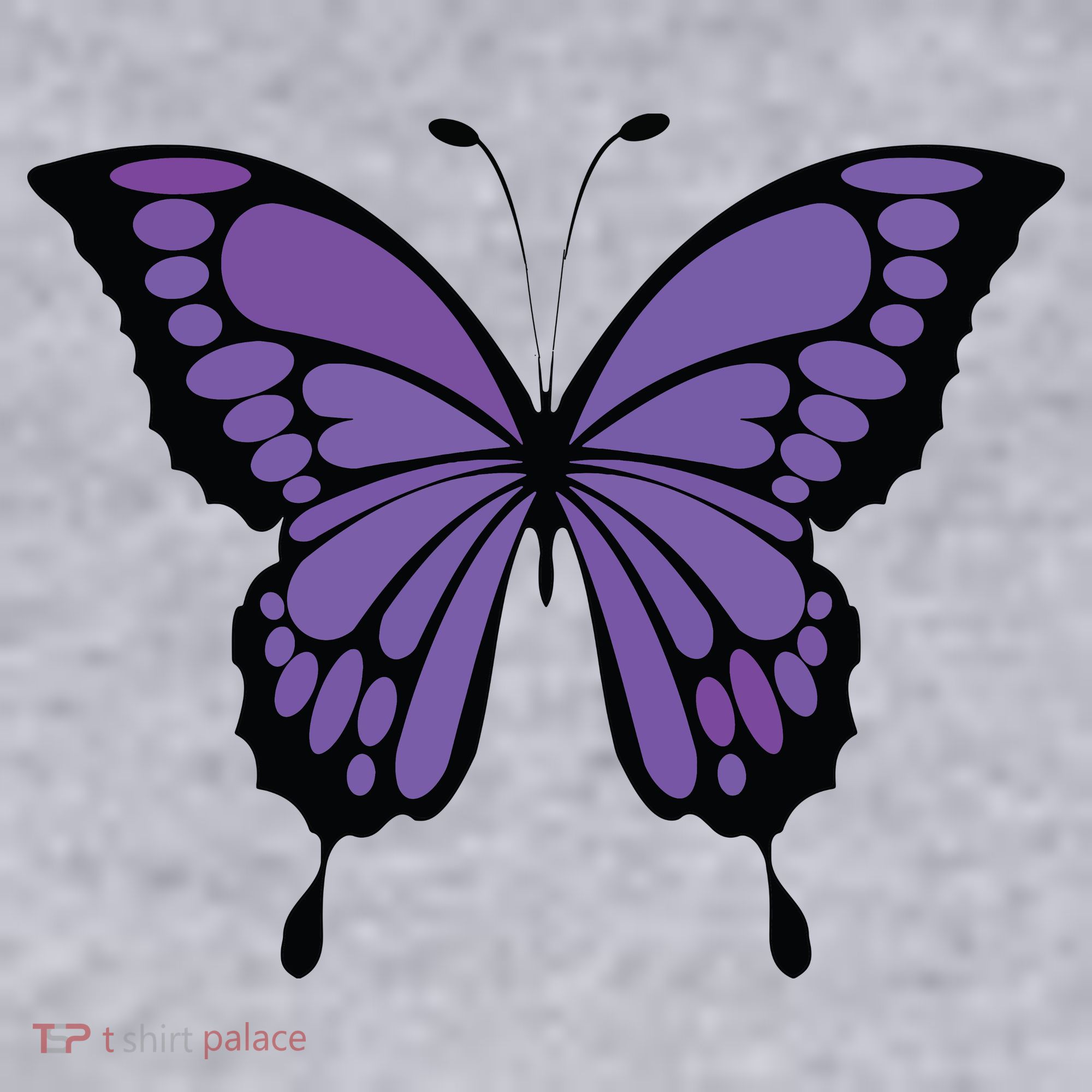 Vibrant Purple Butterfly Women's Sweatshirt