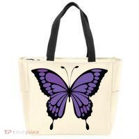 Vibrant Purple Butterfly Tote Bag thumb 0