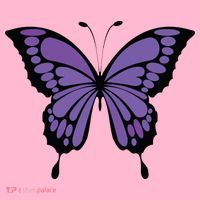 Vibrant Purple Butterfly Baby Long Sleeve Bodysuit thumb 2