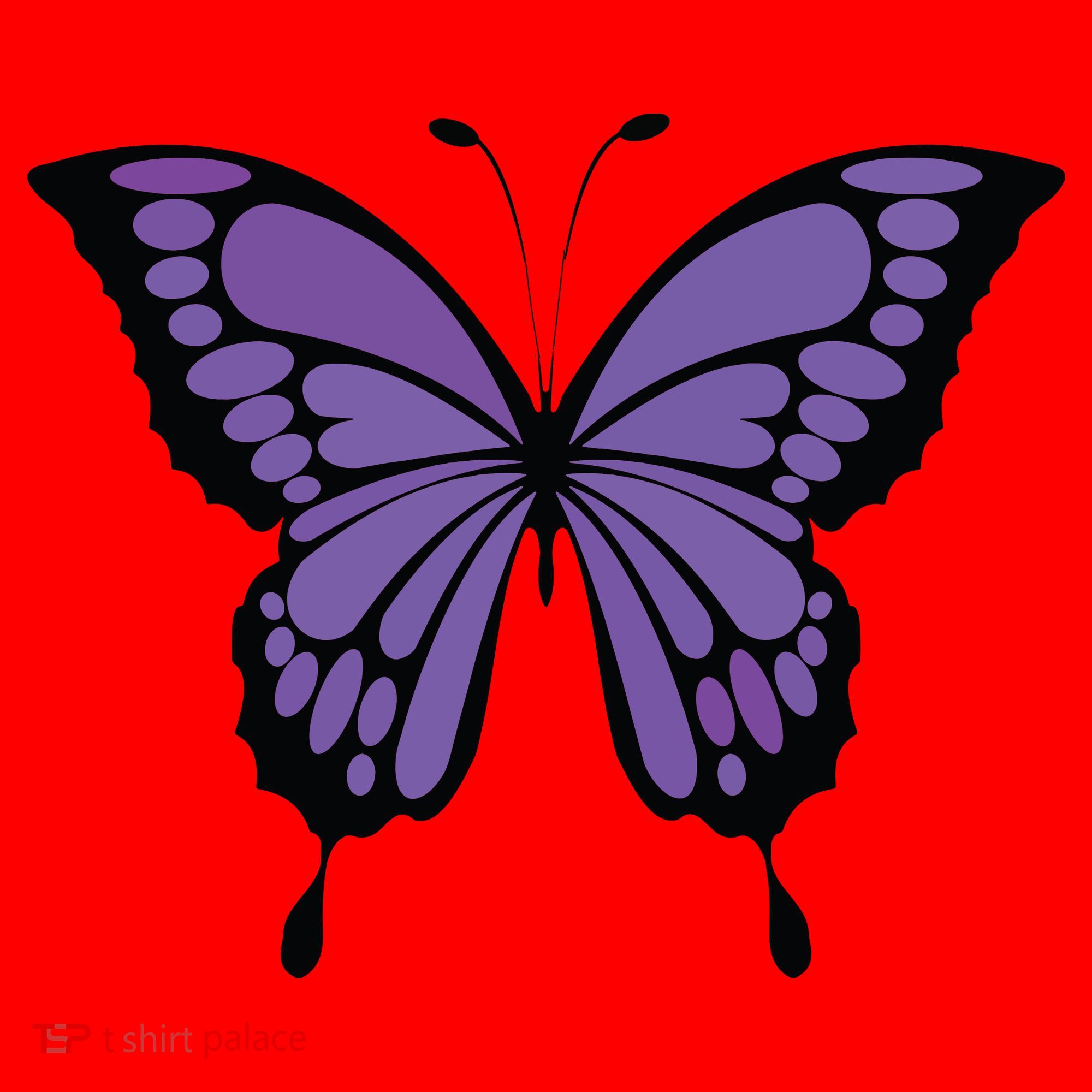 Vibrant Purple Butterfly Santa Hat