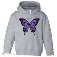 Vibrant Purple Butterfly Toddler Hoodie thumb 0