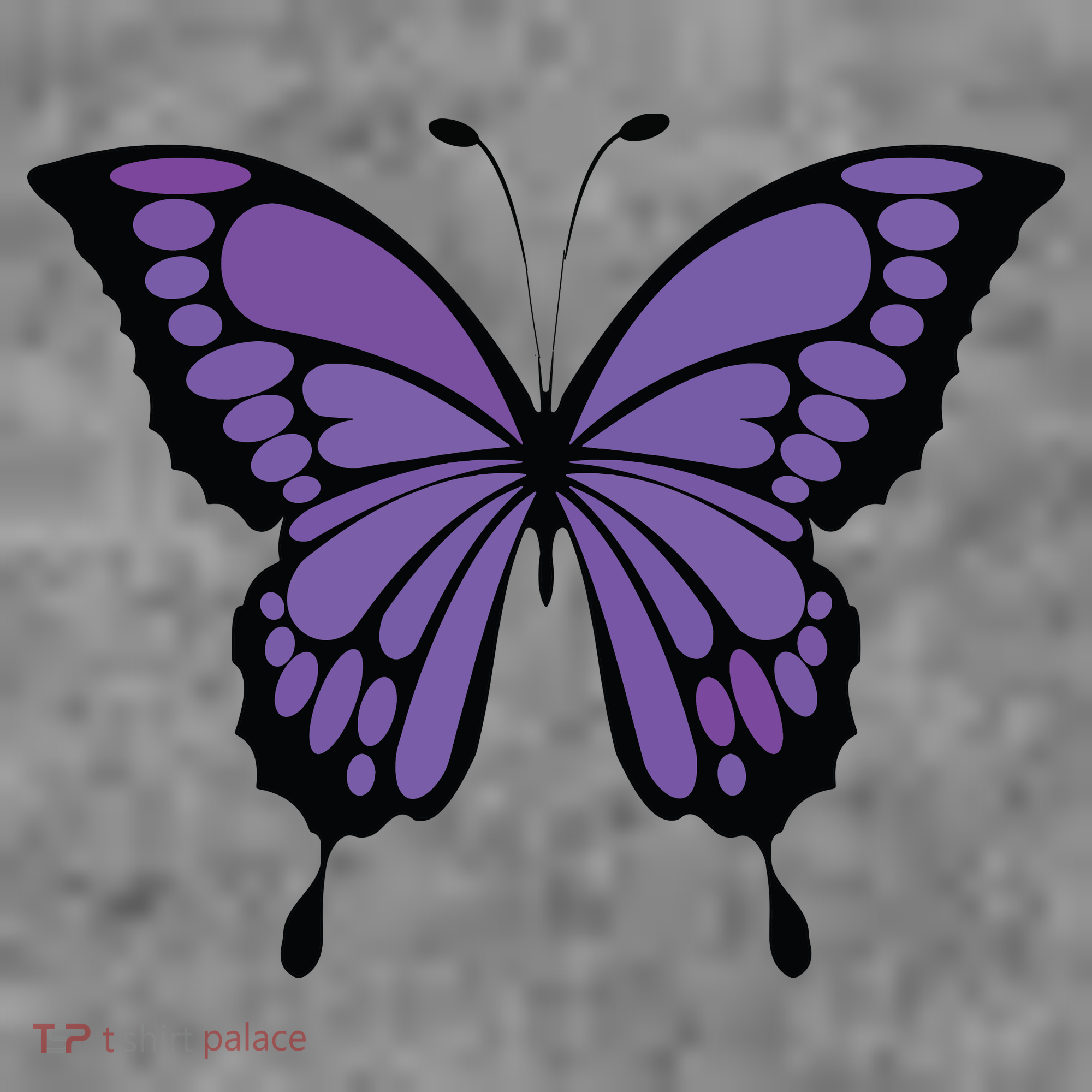 Vibrant Purple Butterfly Toddler Hoodie
