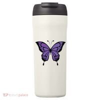 Vibrant Purple Butterfly 24oz Duet Stainless Steel Tumbler thumb 0