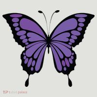 Vibrant Purple Butterfly 24oz Duet Stainless Steel Tumbler thumb 2