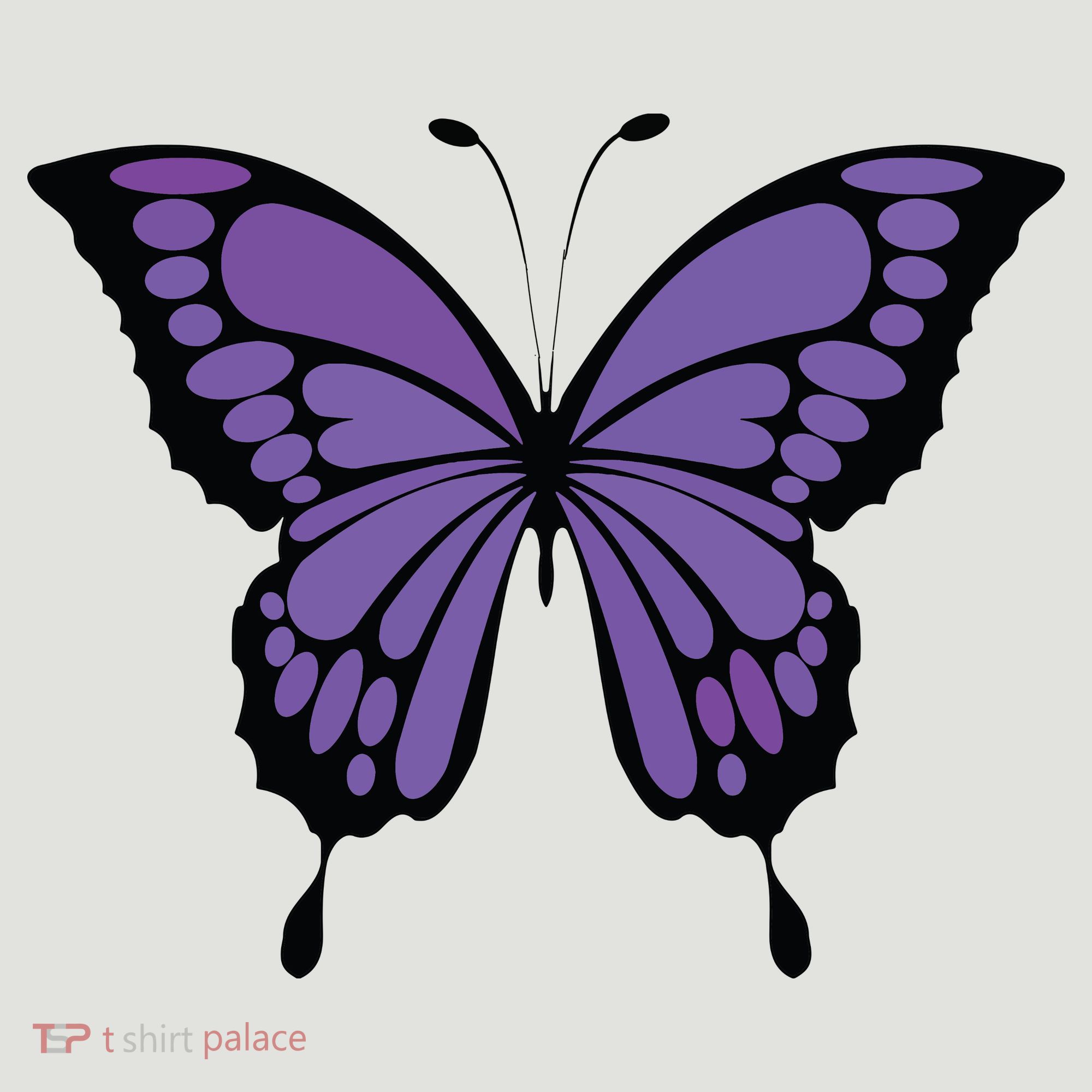 Vibrant Purple Butterfly 24oz Duet Stainless Steel Tumbler