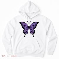 Vibrant Purple Butterfly Hoodie thumb 0