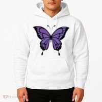Vibrant Purple Butterfly Hoodie thumb 2