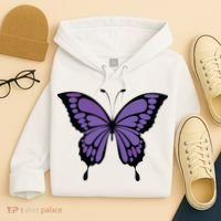 Vibrant Purple Butterfly Hoodie thumb 4