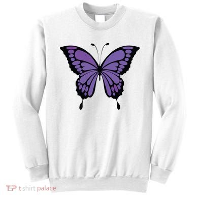 Vibrant Purple Butterfly Sweatshirt