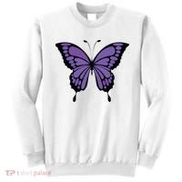 Vibrant Purple Butterfly Sweatshirt thumb 0