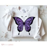 Vibrant Purple Butterfly Sweatshirt thumb 2