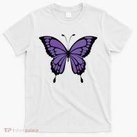 Vibrant Purple Butterfly T-Shirt thumb 0