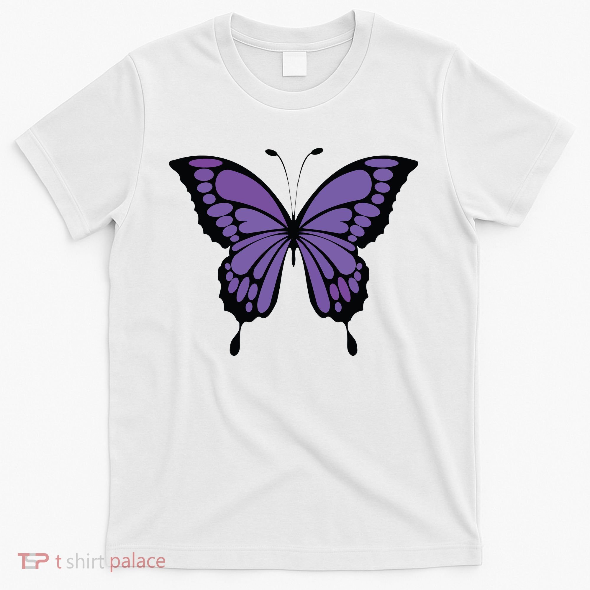Vibrant Purple Butterfly T-Shirt