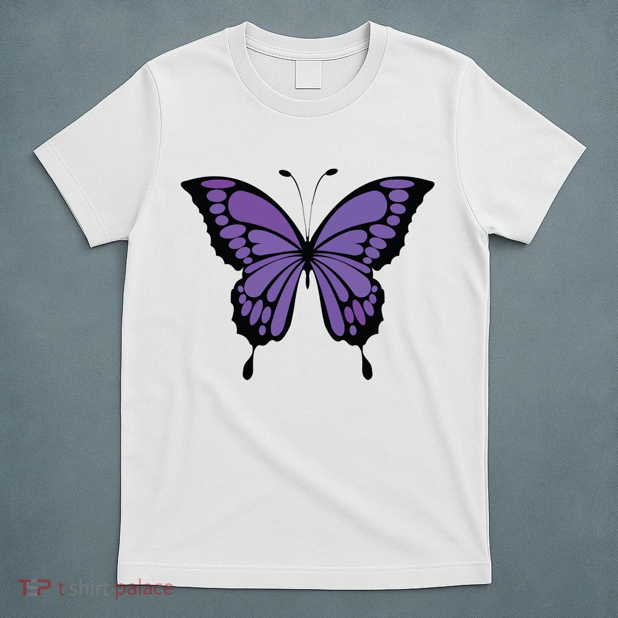 Vibrant Purple Butterfly T-Shirt