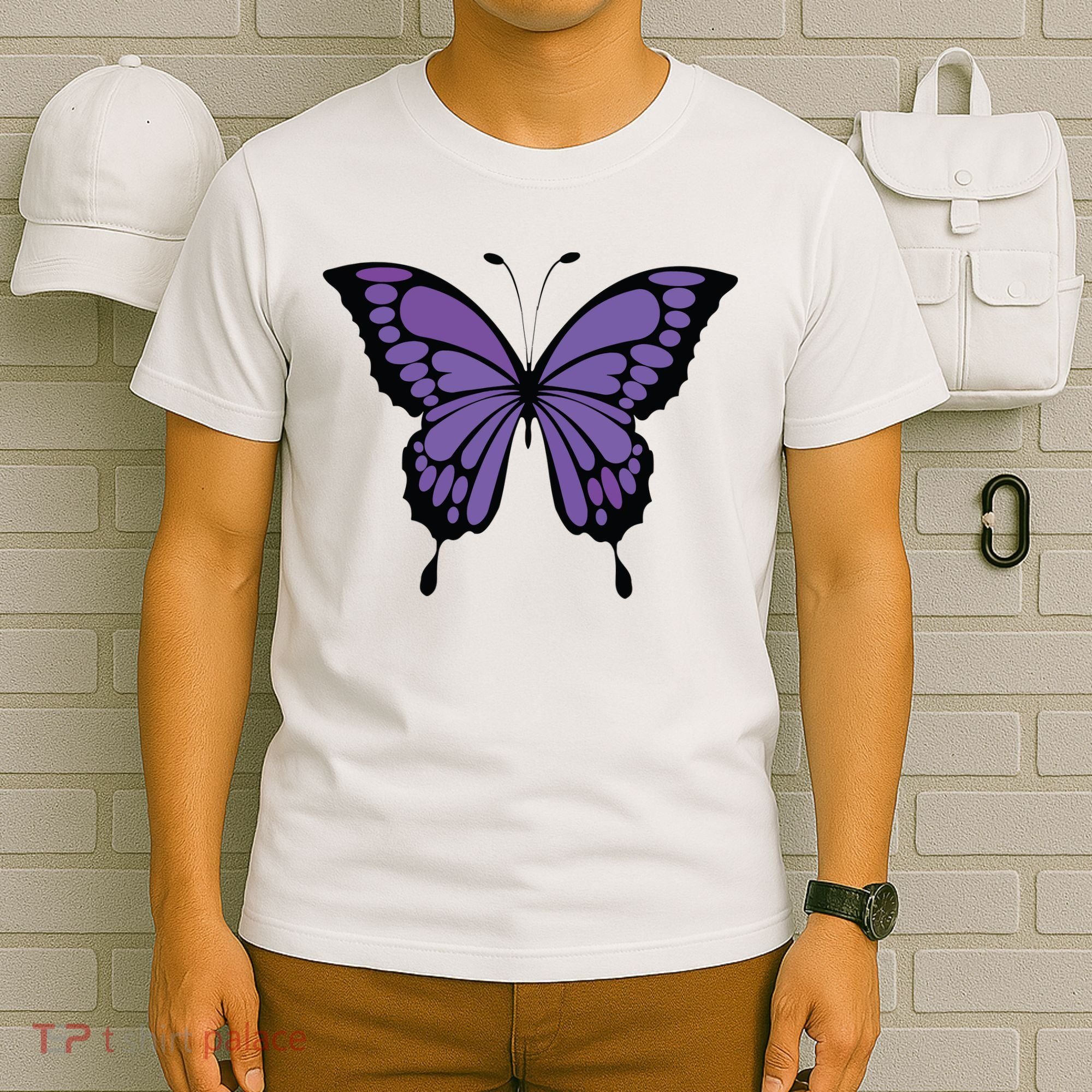 Vibrant Purple Butterfly T-Shirt