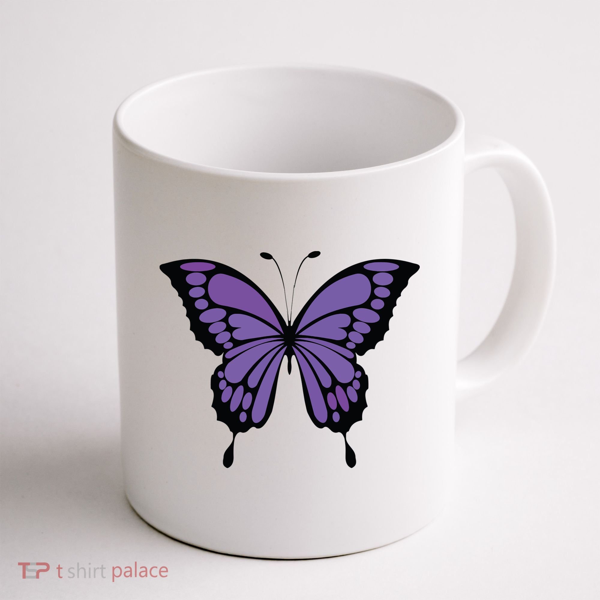 Vibrant Purple Butterfly Coffee Mug