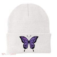 Vibrant Purple Butterfly Beanie thumb 0