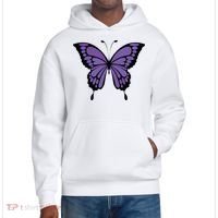 Vibrant Purple Butterfly District V.I.T. Heavyweight Hoodie thumb 0