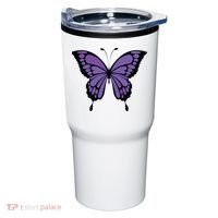 Vibrant Purple Butterfly Tumbler thumb 0