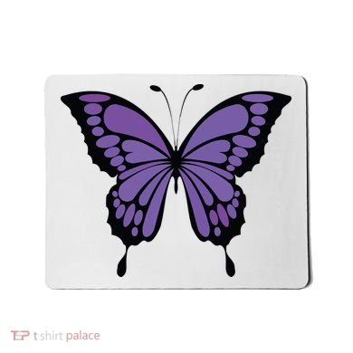 Vibrant Purple Butterfly Mousepad